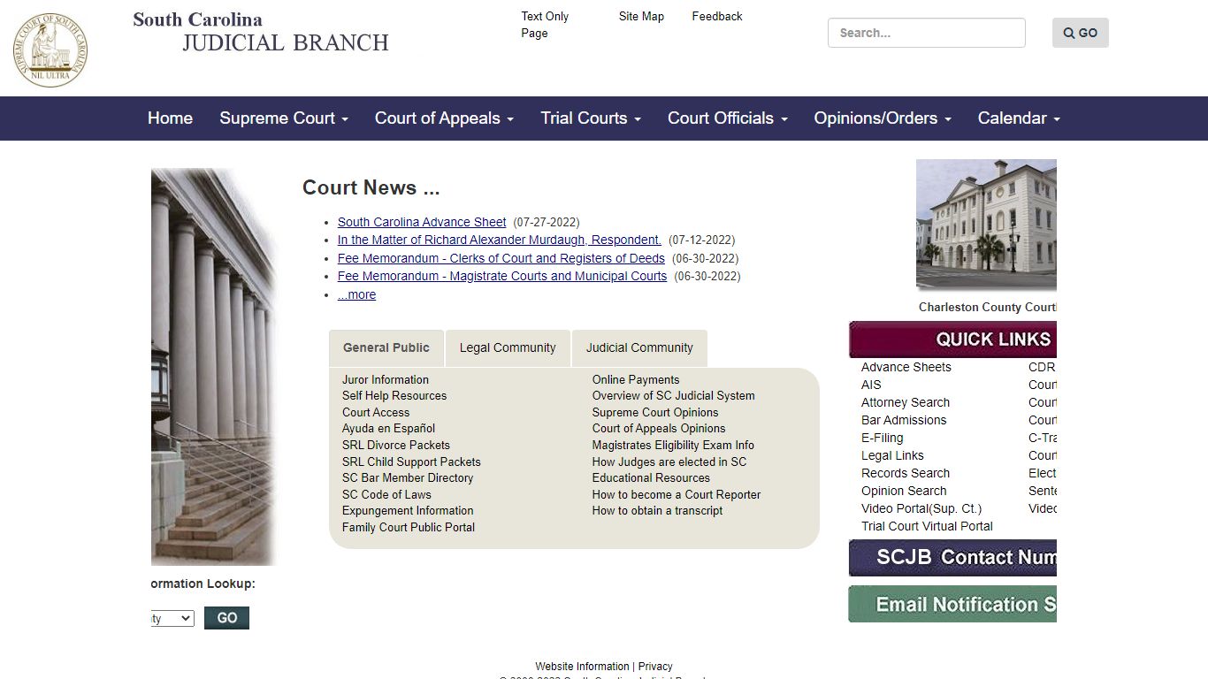 SC Judicial Branch